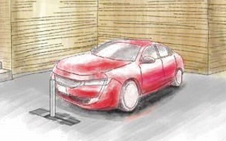 高級車 愛車が盗難被害に遇わないための 自宅の駐車場に設置出来る電動式の盗難防止装置アイシャロック カッティングエッジブログ