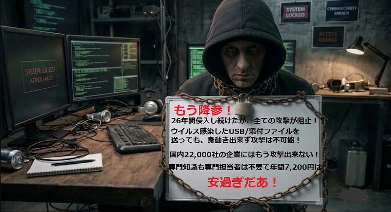 カッティングエッジ 侵入されても何もさせない26年間一度も破られた事の無いサイバー攻撃、マルウェア攻撃撃退ソリューションApp Guard