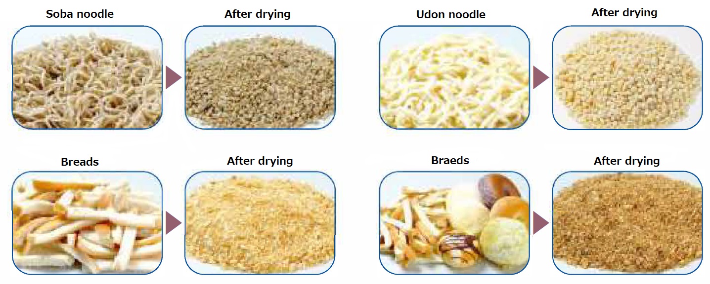 Cutting edge Okadora Cyclone dryer for food waste, fishery waste and sludge