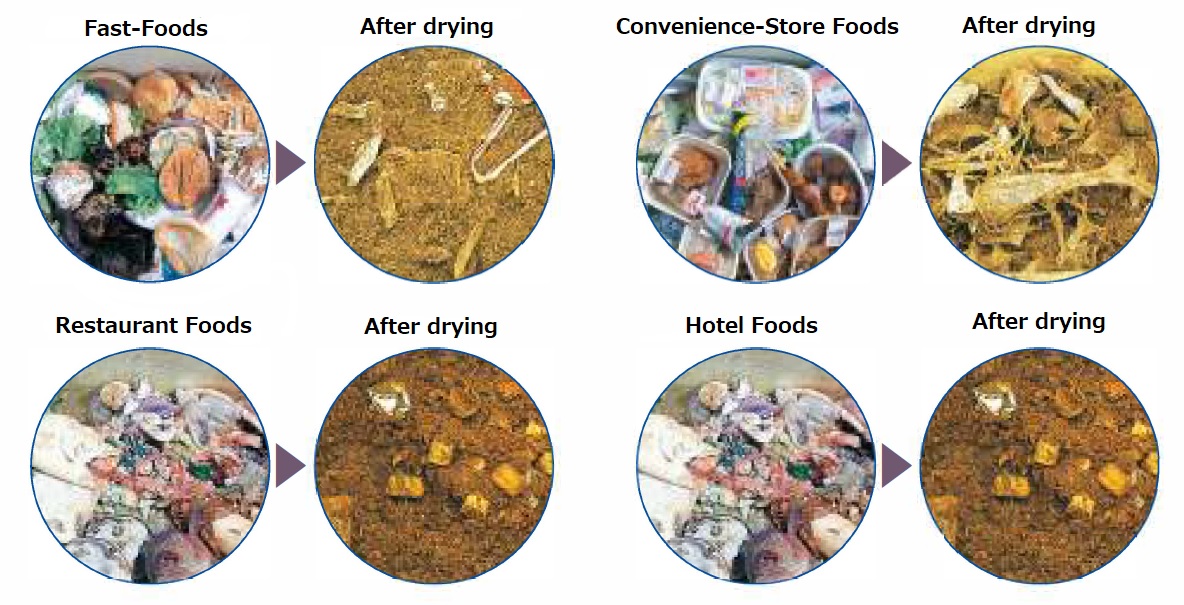 Cutting edge Okadora Cyclone dryer for food waste, fishery waste and sludge