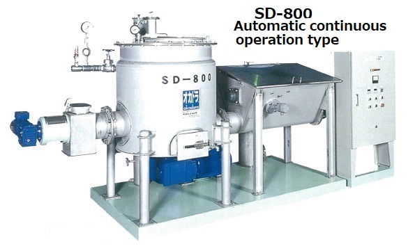 Cutting edge Okadora Cyclone dryer for food waste, fishery waste and sludge